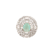 Opal Touch - Rohdium Essence Brass Ring -