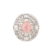 Opal Touch - Rohdium Essence Brass Ring -