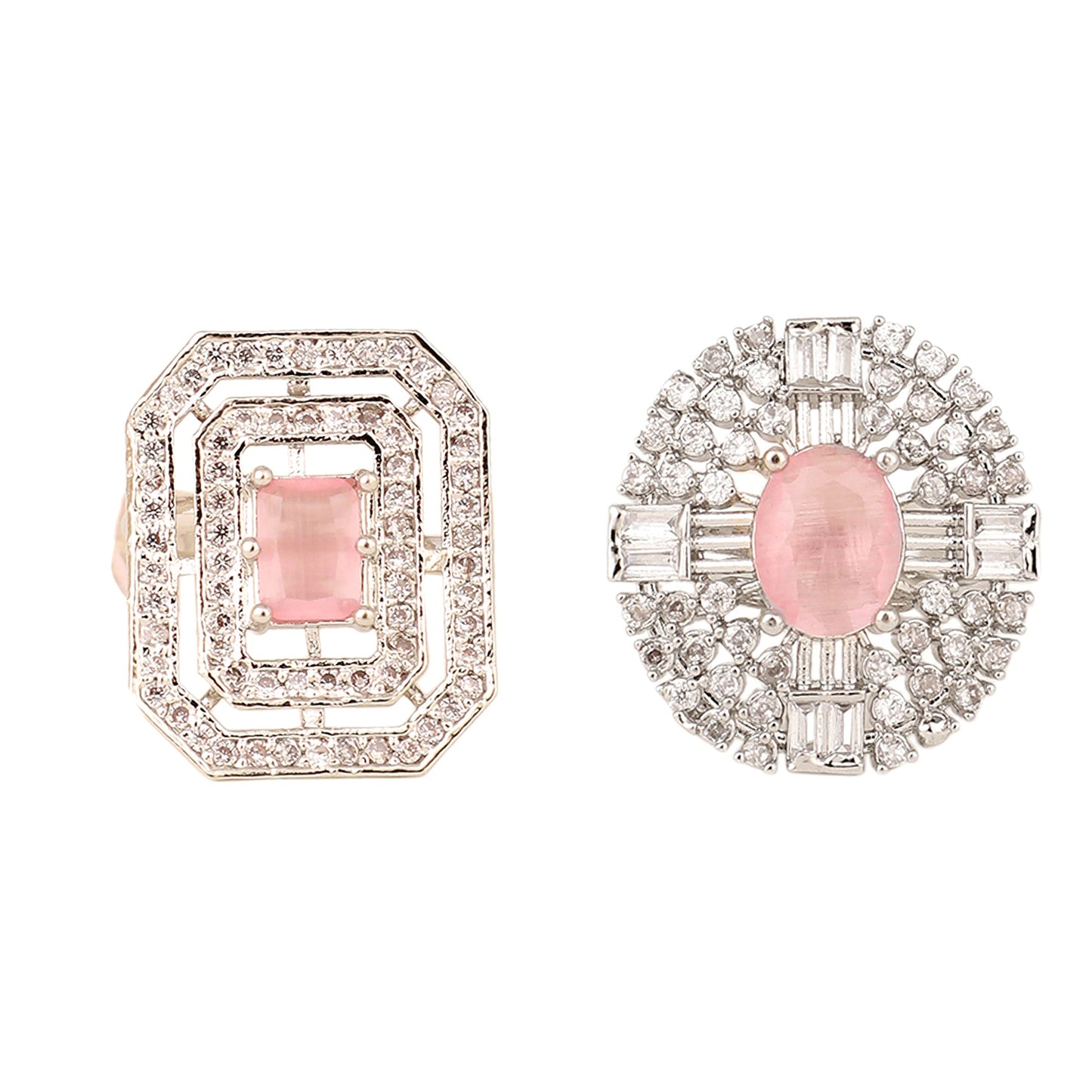 Opal Touch - Rohdium Essence Brass Ring -