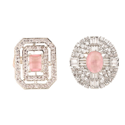 Opal Touch - Rohdium Essence Brass Ring -