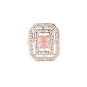 Opal Touch - Rohdium Essence Brass Ring -