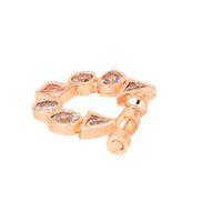 Opal Touch - Rose Gold CZ Nose Pin - Nose pin