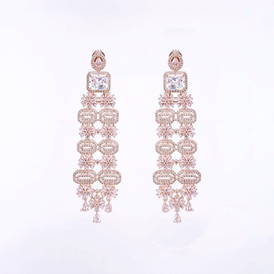 Opal Touch - Rose Gold Delight Studs - Earrings