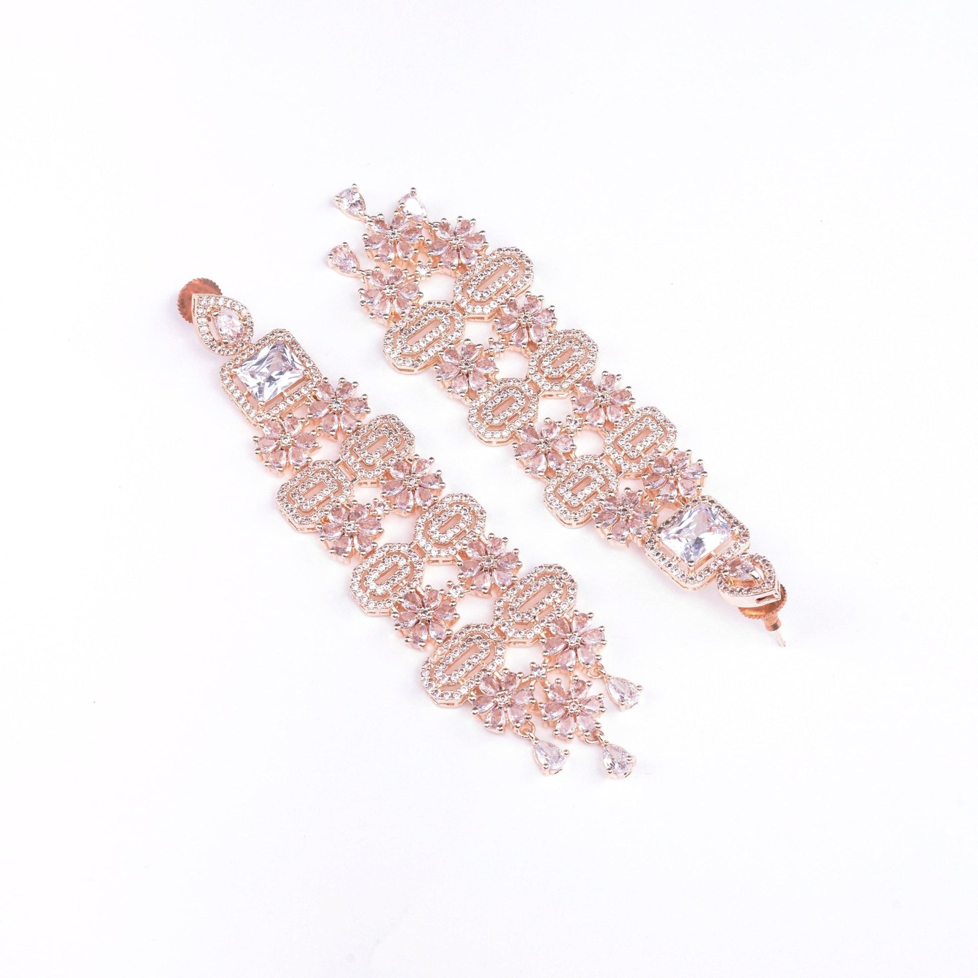 Opal Touch - Rose Gold Delight Studs - Earrings