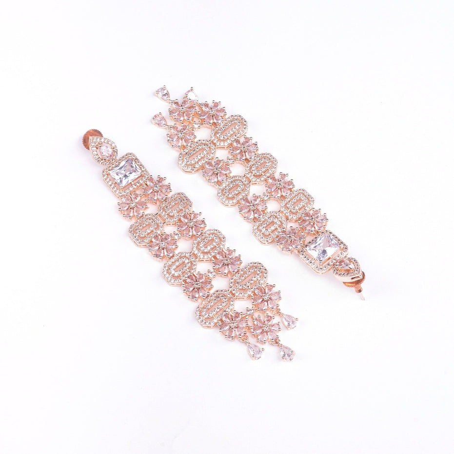 Opal Touch - Rose Gold Delight Studs - Earrings