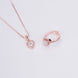 Rose Gold Elegance Locket and Ring Combo - Opal Touch