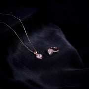 Opal Touch - Rose Gold Elegance Locket and Ring Combo - Combo
