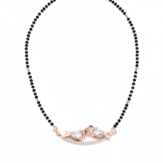 Rose Gold Embrace Mangalsutra - Opal Touch