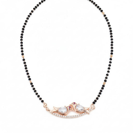 Rose Gold Embrace Mangalsutra - Opal Touch