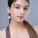 Rose Gold Gleam Earrings - Opal Touch