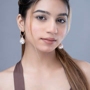 Rose Gold Gleam Earrings - Opal Touch