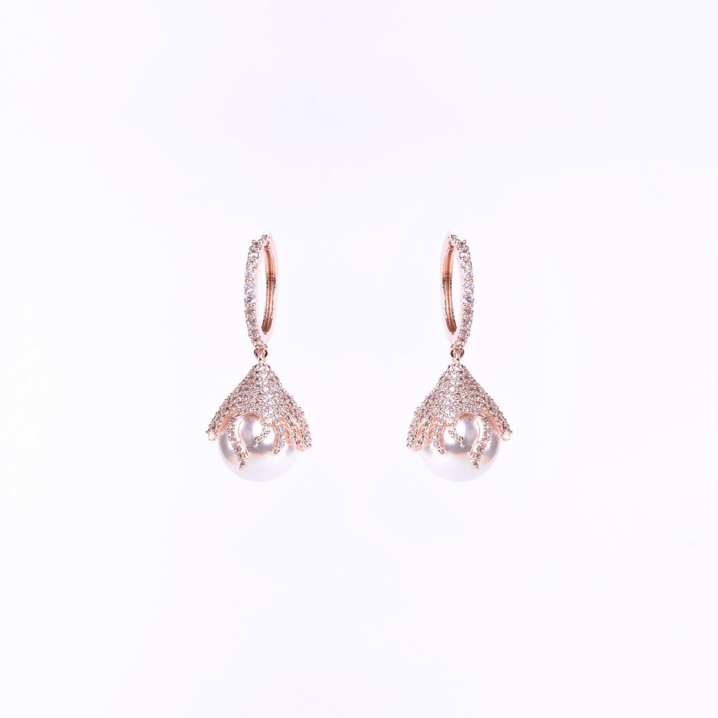 Opal Touch - Rose Gold Gleam Earrings - Earrings