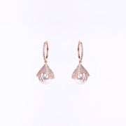 Opal Touch - Rose Gold Gleam Earrings - Earrings