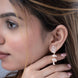 Jhumka - Rose Gold Gleam Layered Jhumkas - Opal Touch
