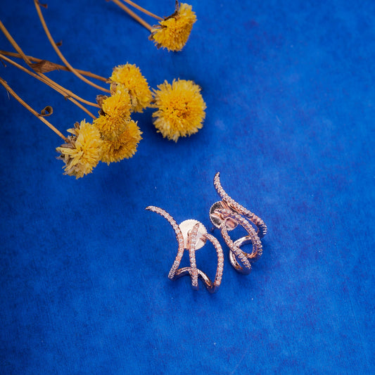 Opal Touch - Rose Gold Glimmer Studs - Studs