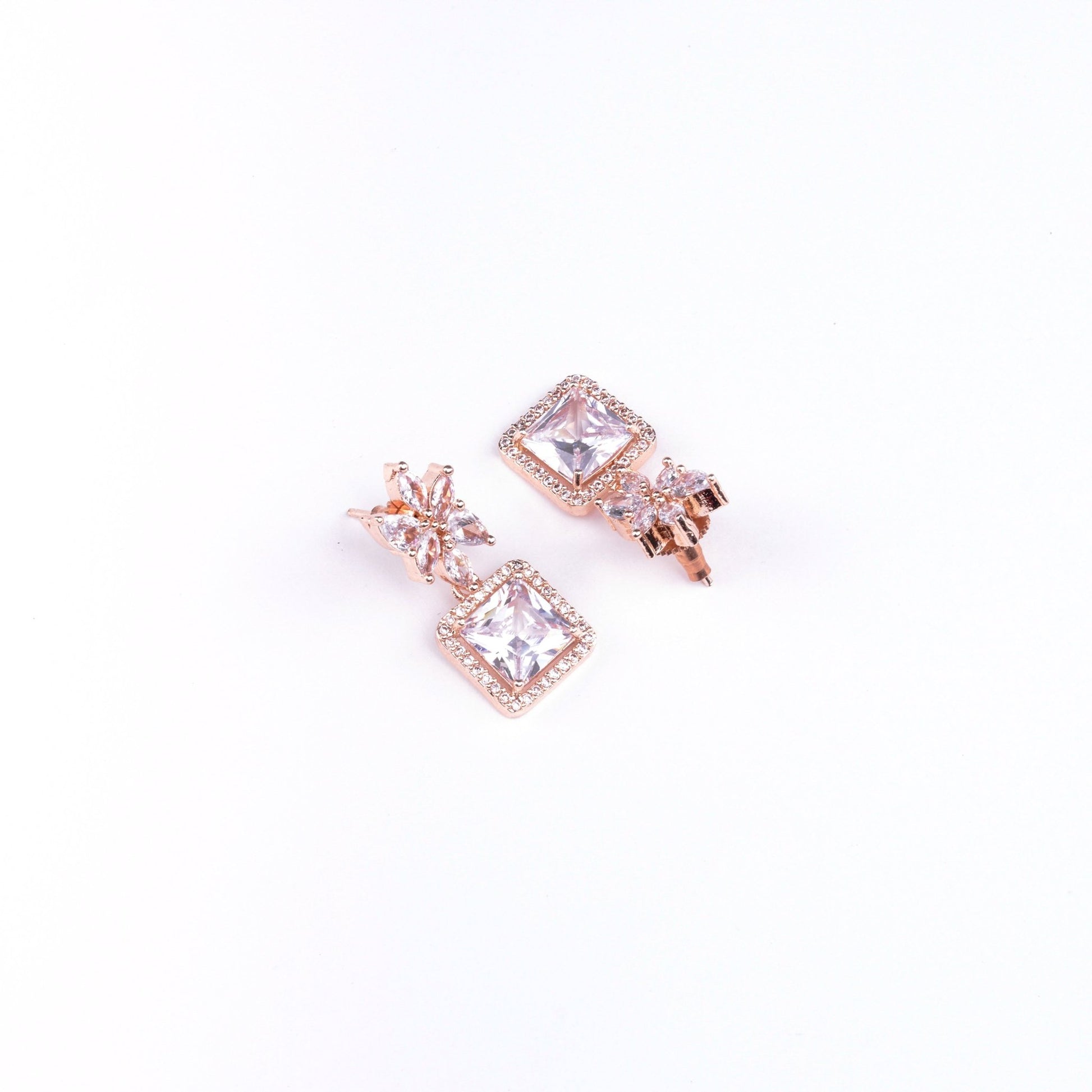 Opal Touch - Rose Gold Harmony Earrings - Earrings
