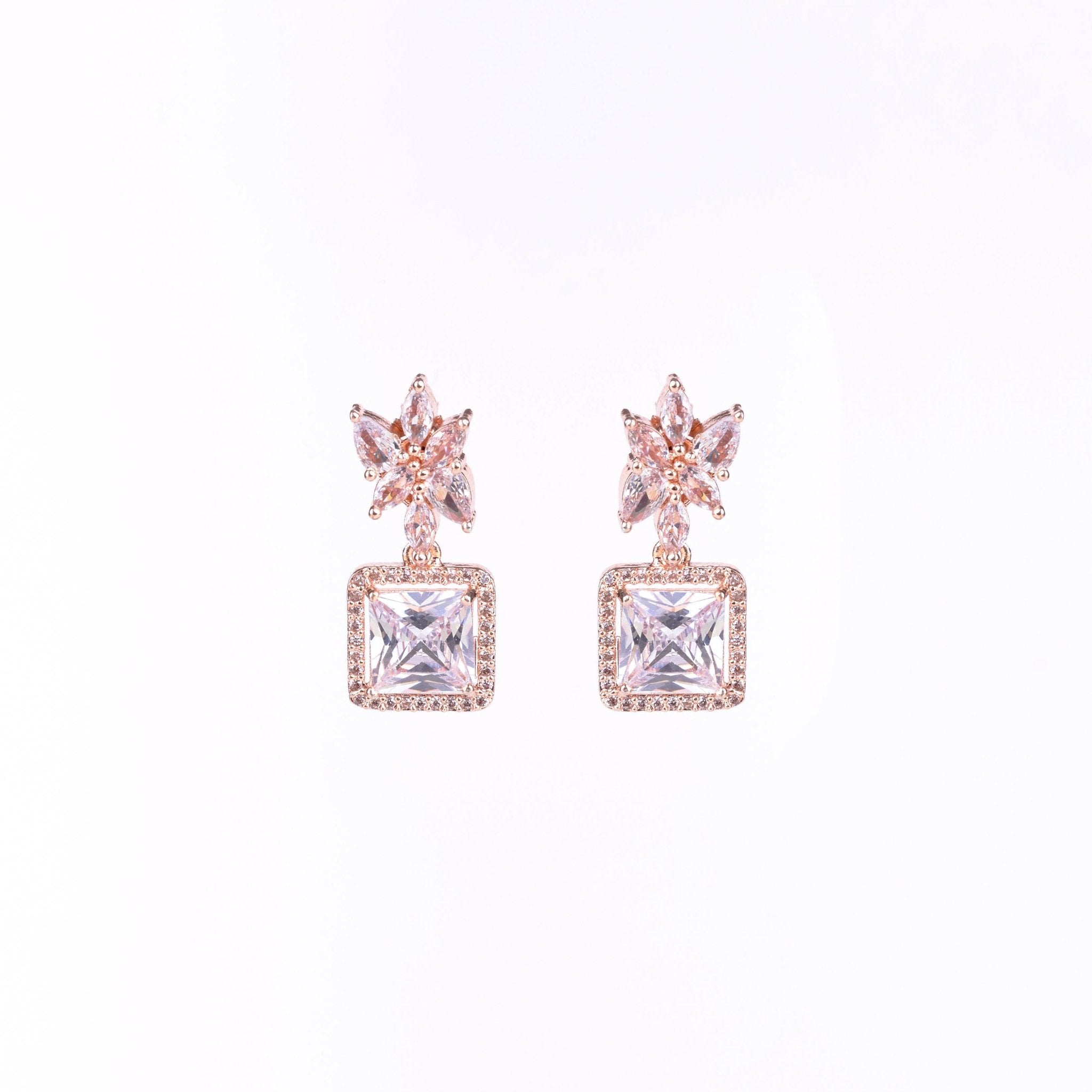 Opal Touch - Rose Gold Harmony Earrings - Earrings
