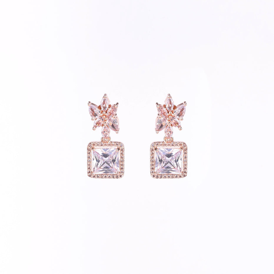 Opal Touch - Rose Gold Harmony Earrings - Earrings