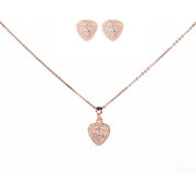 Opal Touch - Rose Gold Locket Set with Intricate Pattern - Locket Set