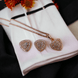 Opal Touch - Rose Gold Locket Set with Intricate Pattern - Locket Set