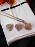 Opal Touch - Rose Gold Locket Set with Intricate Pattern - Locket Set