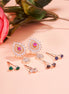 Opal Touch - Rose Gold Plated 5 Color Changeable Earrings - Earrings