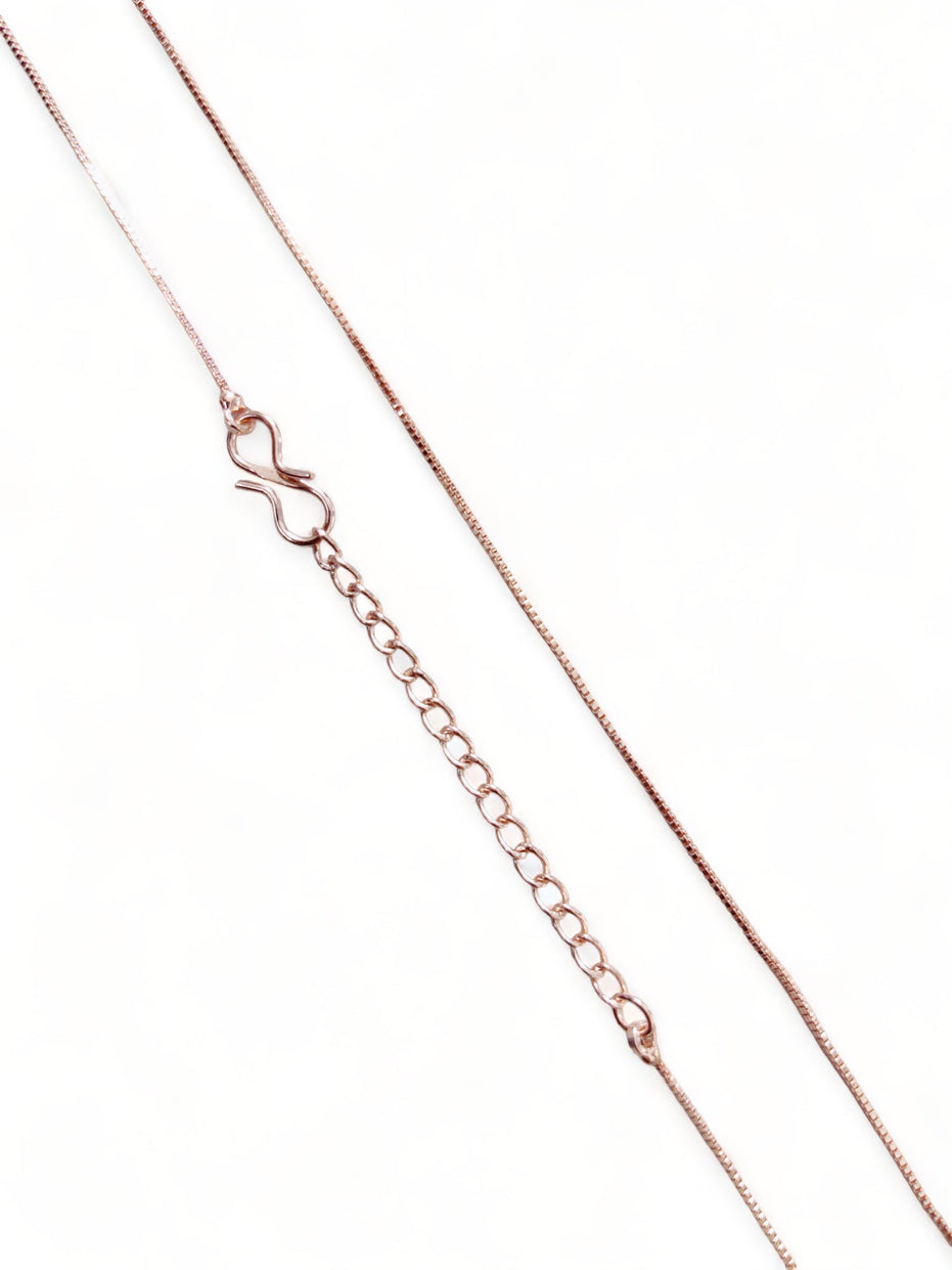 Opal Touch - Rose Gold Plated Box Chain - Chain
