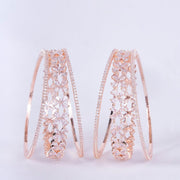 Opal Touch - Rose Gold Radiance Bangles (Pack of 6) - Bangles
