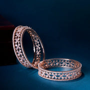 Opal Touch - Rose Gold Radiance Bangles (Pack of 6) - Bangles