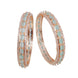 Opal Touch - Rose Gold Radiance Bangles Set (Pack of 2) - Bangles