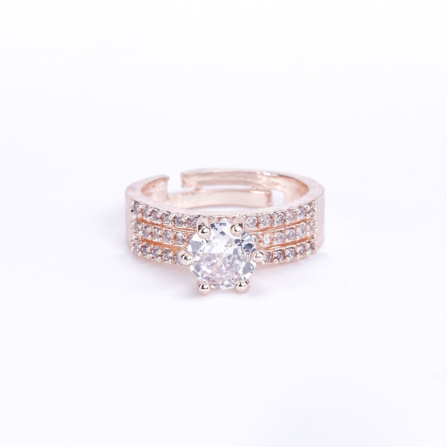 Opal Touch - Rose Gold Wedding Elegance Ring - Rings