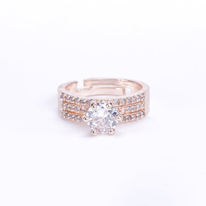 Opal Touch - Rose Gold Wedding Elegance Ring - Rings