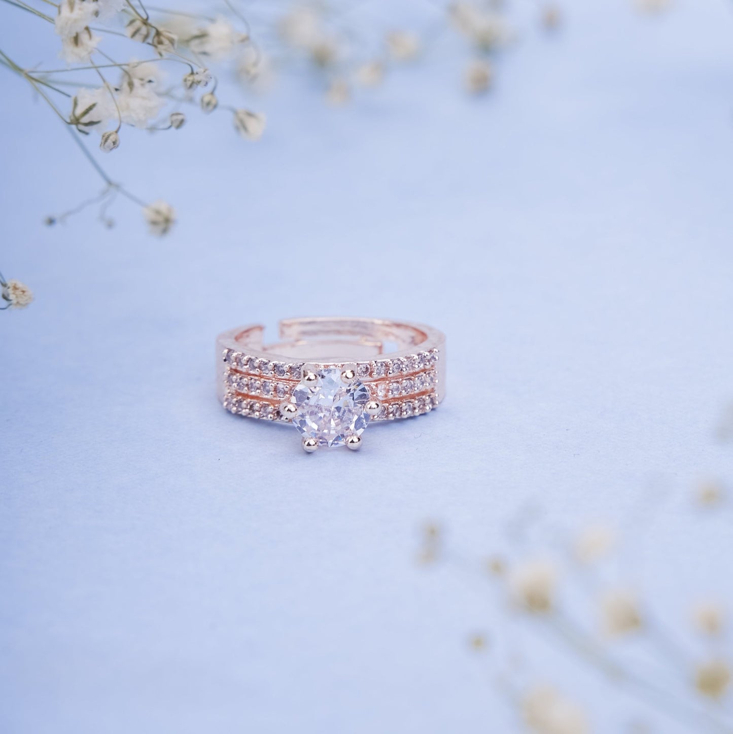 Opal Touch - Rose Gold Wedding Elegance Ring - Rings