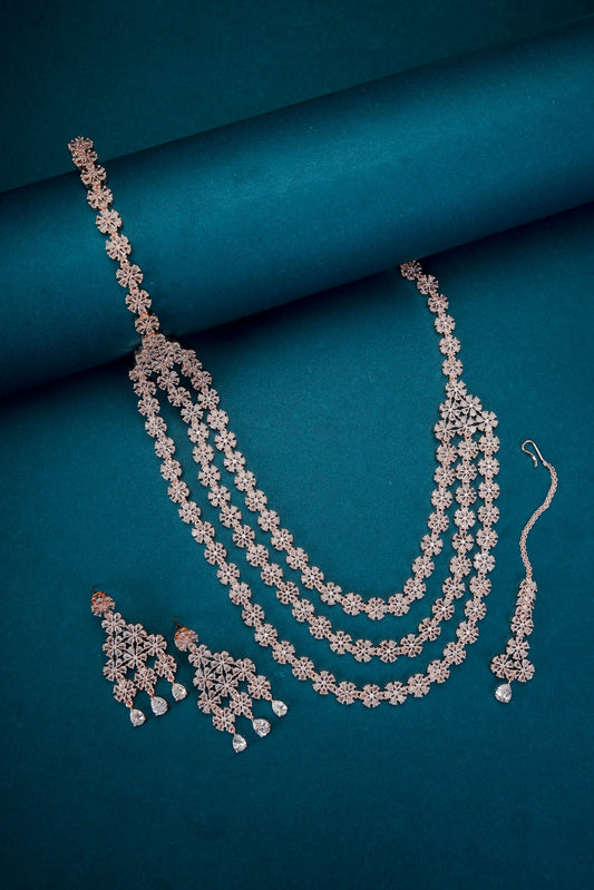 Opal Touch - Rose Gold White Elegance Necklace - Necklace