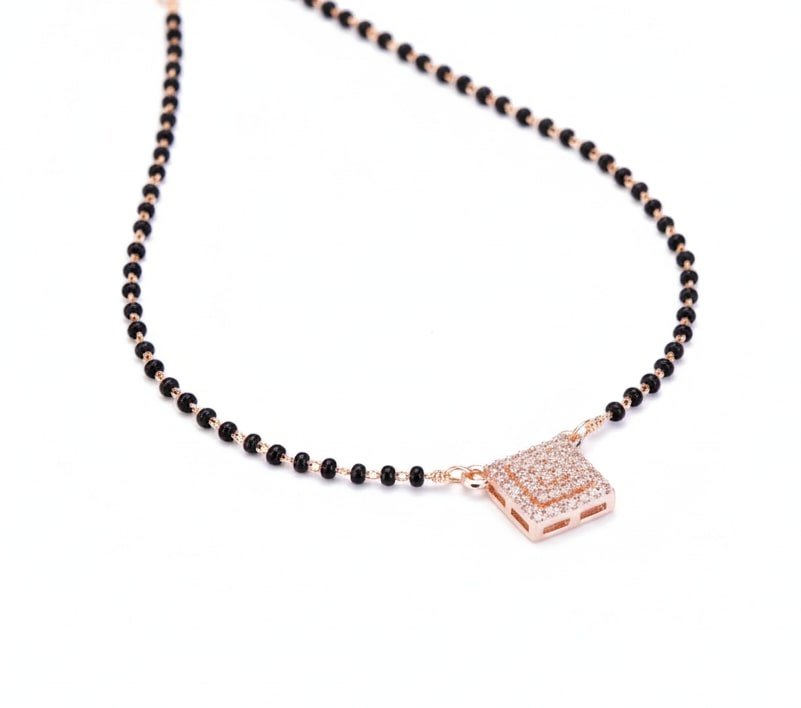 Rose Lattice Mangalsutra - Opal Touch