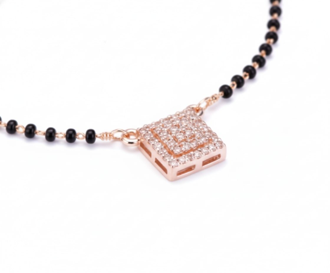 Rose Lattice Mangalsutra - Opal Touch