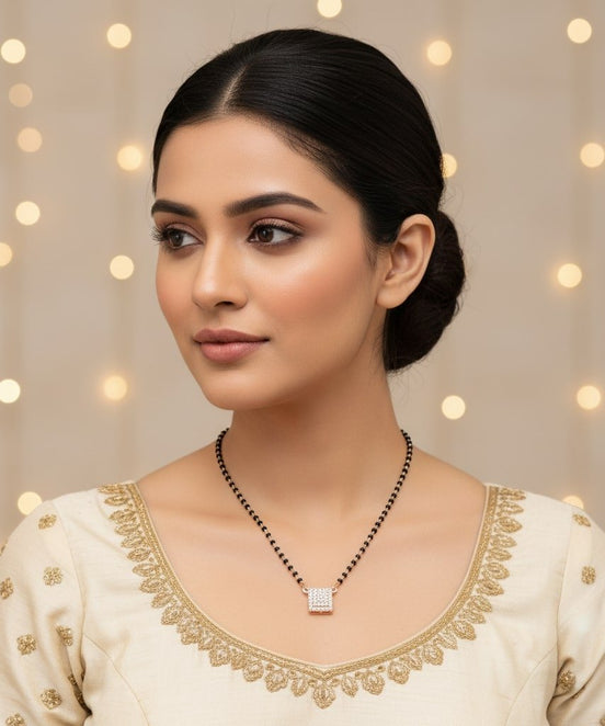 Rose Lattice Mangalsutra - Opal Touch