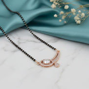 Rose Petal Whispers Mangalsutra - Opal Touch