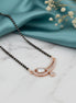 Rose Petal Whispers Mangalsutra - Opal Touch