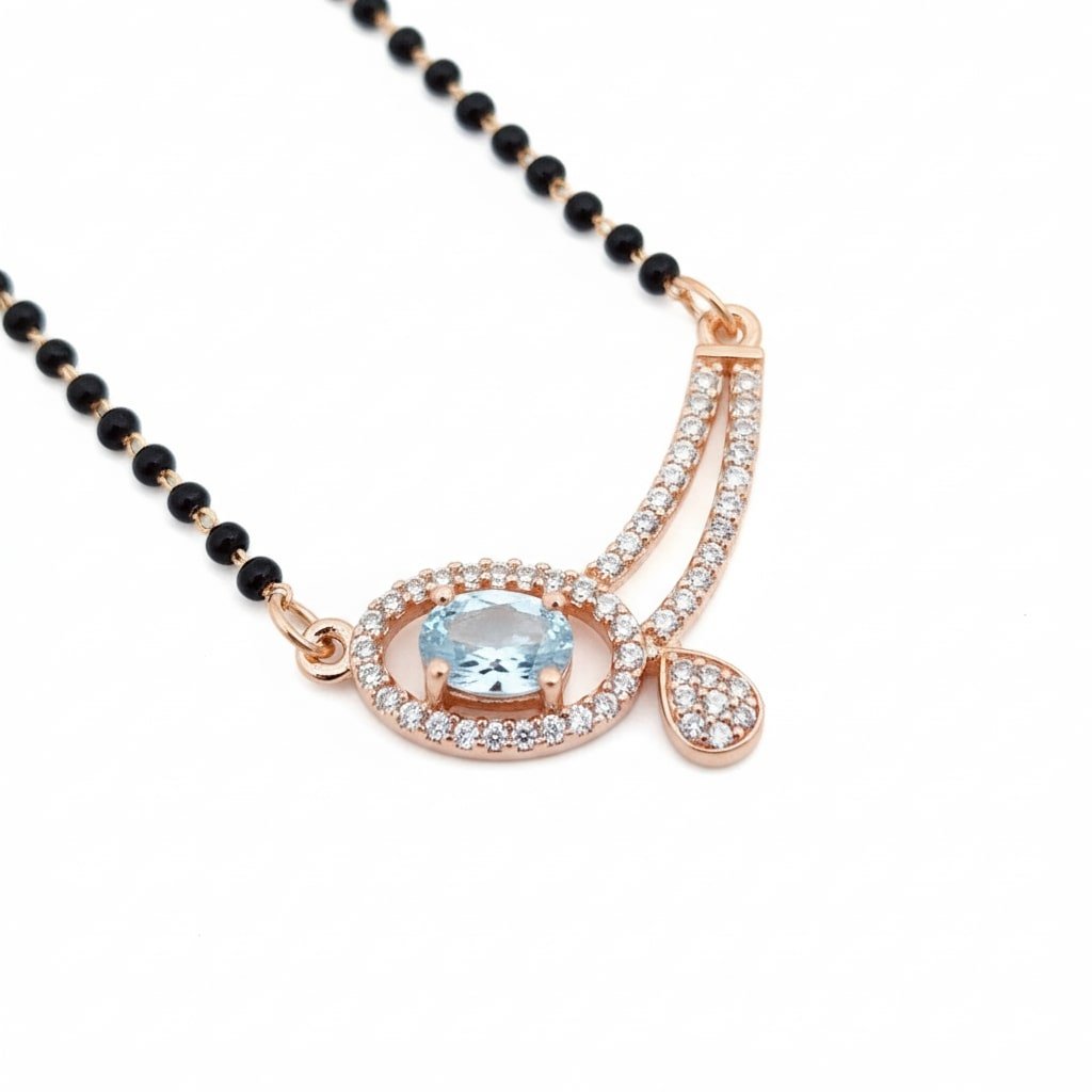 Rose Petal Whispers Mangalsutra - Opal Touch