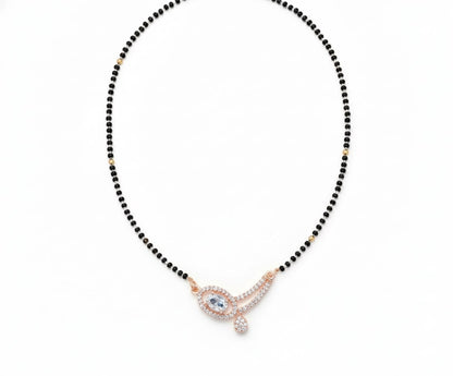 Rose Petal Whispers Mangalsutra - Opal Touch