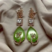 Earrings - Rose Quartz Elegance Earrings - Opal Touch