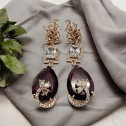 Earrings - Rose Quartz Elegance Earrings - Opal Touch