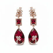 Rose Quartz Elegance Earrings - Opal Touch