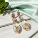 Rose Quartz Elegance Earrings - Opal Touch
