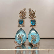 Earrings - Rose Quartz Elegance Earrings - Opal Touch