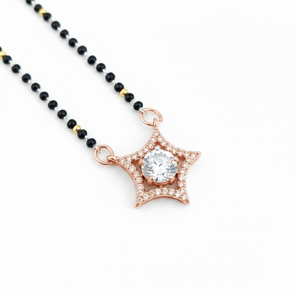 Rose Radiance Mangalsutra - Opal Touch