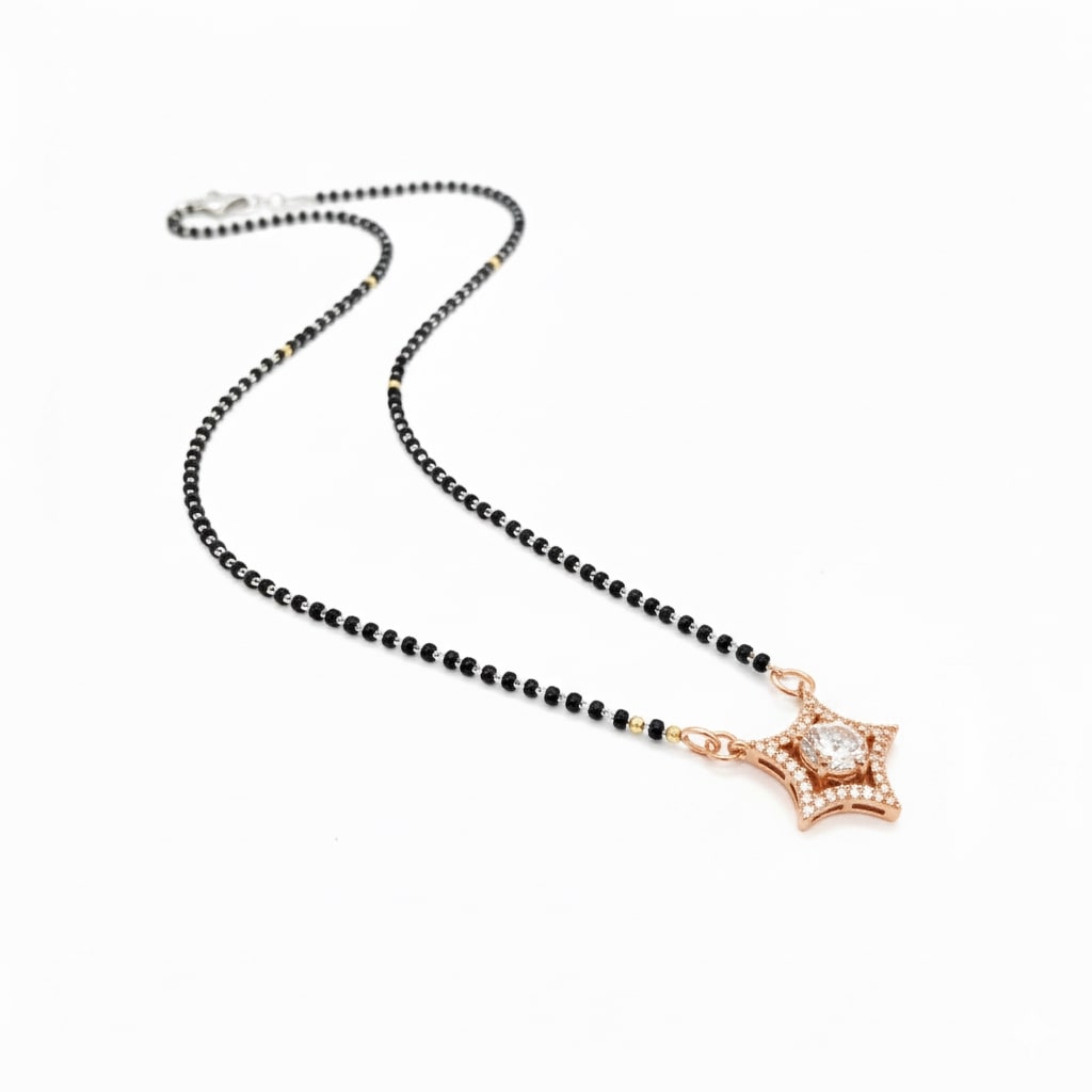 Rose Radiance Mangalsutra - Opal Touch