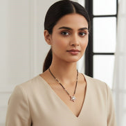 Rose Radiance Mangalsutra - Opal Touch