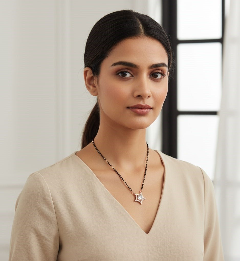 Rose Radiance Mangalsutra - Opal Touch